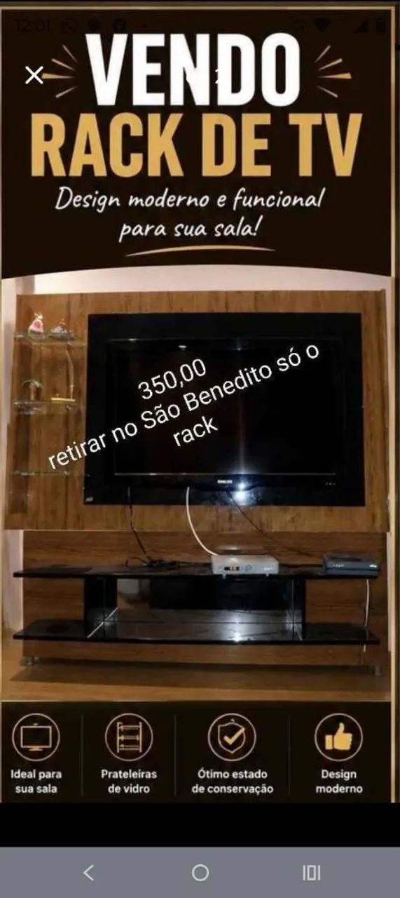 Rack com painel  - Foto 3