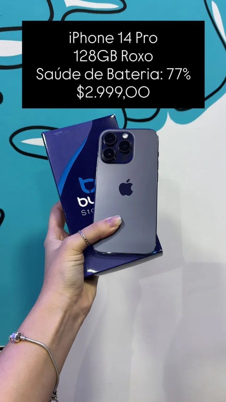 Iphone 14 Plus 128GB Roxo | Novo Lacrado | Loja Física - Celulares