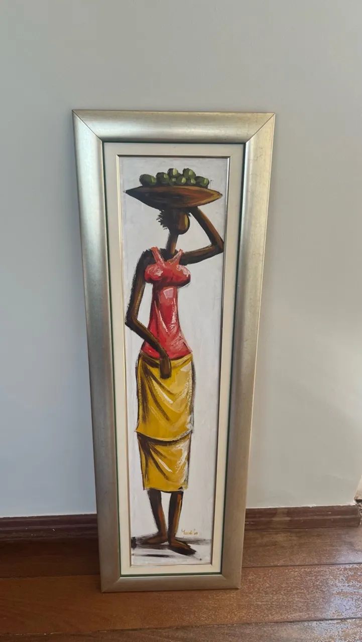 Quadro Angolano com moldura
