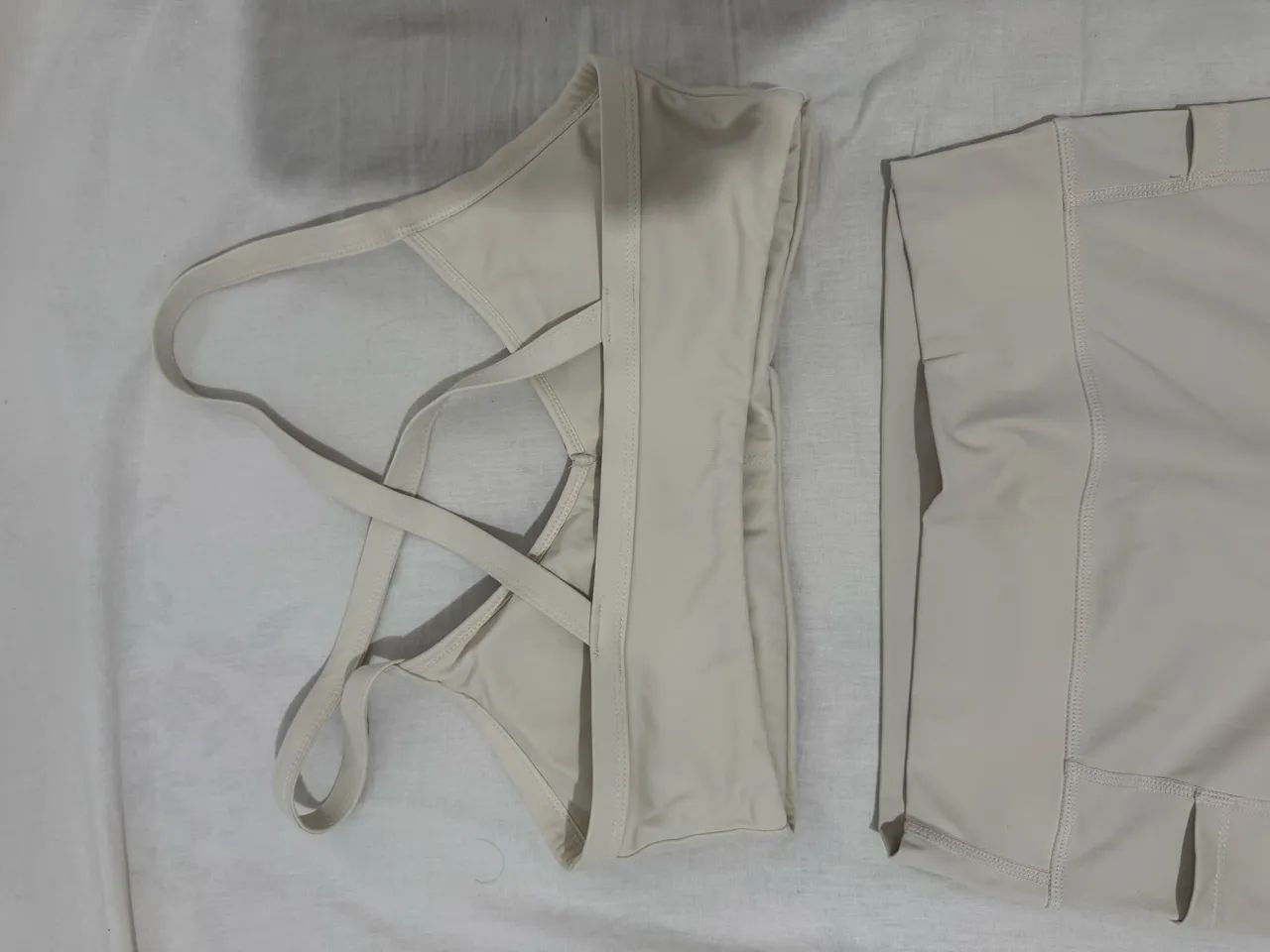 Conjunto de treino poliamida - off white  - Foto 2