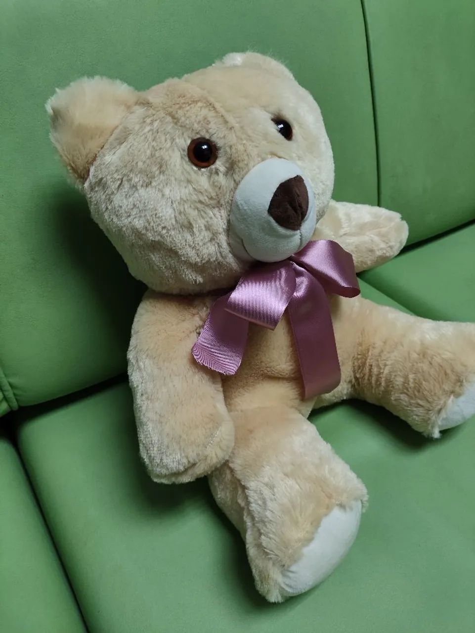 Urso de pelucia tamanho médio 