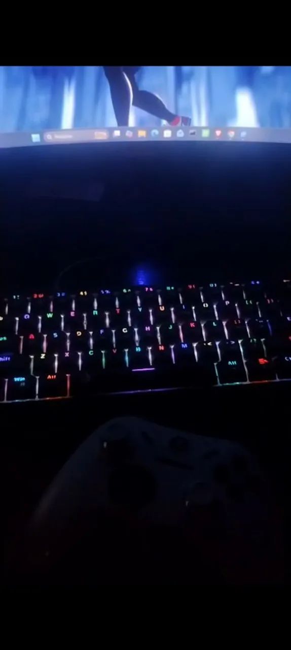 Kit teclado mecânico e mouse da rise mode Full set Black rgb