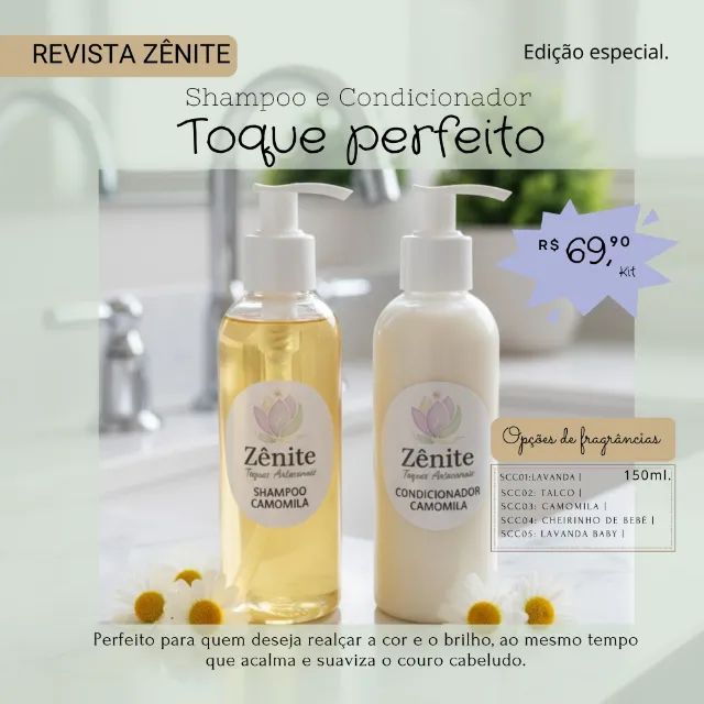 Kit shampoo e condicionador Zênite