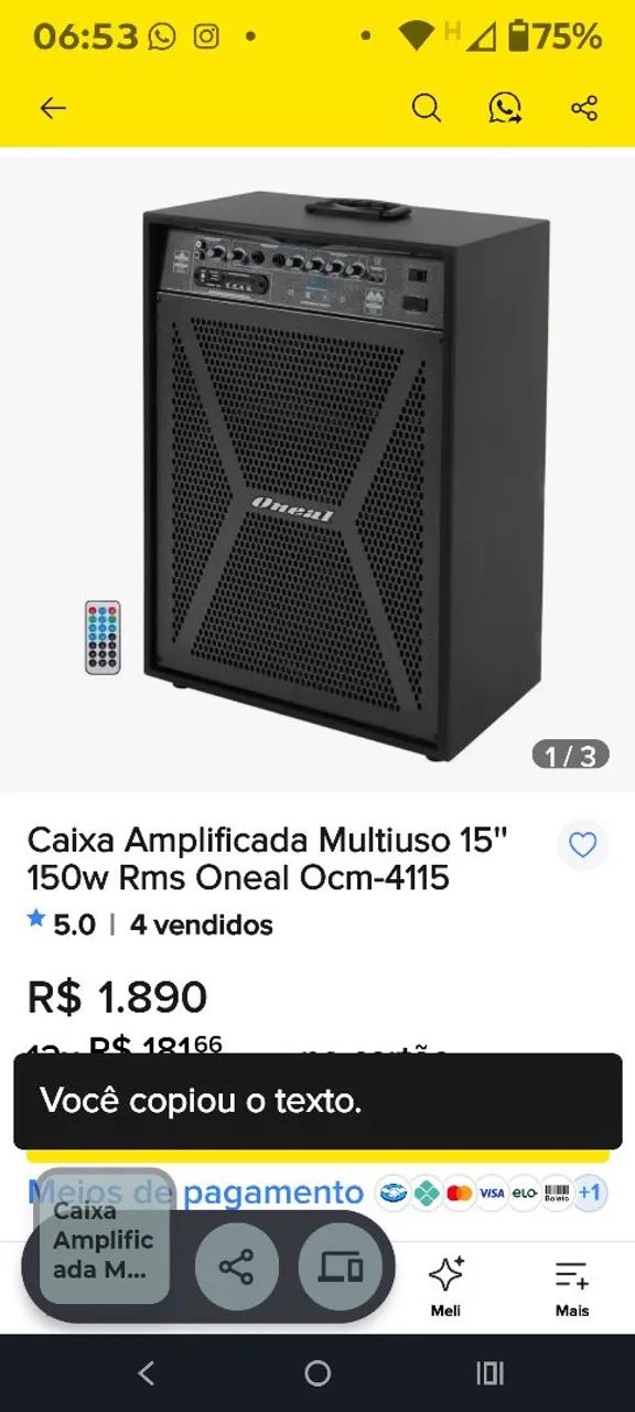 Caixa de som Amplificada - Foto 3