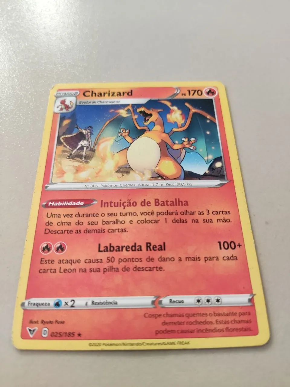 charizard pokemon card 25/185 - - 025/185 - Rare Stock image Charizard 25 / 185 Pokemon
