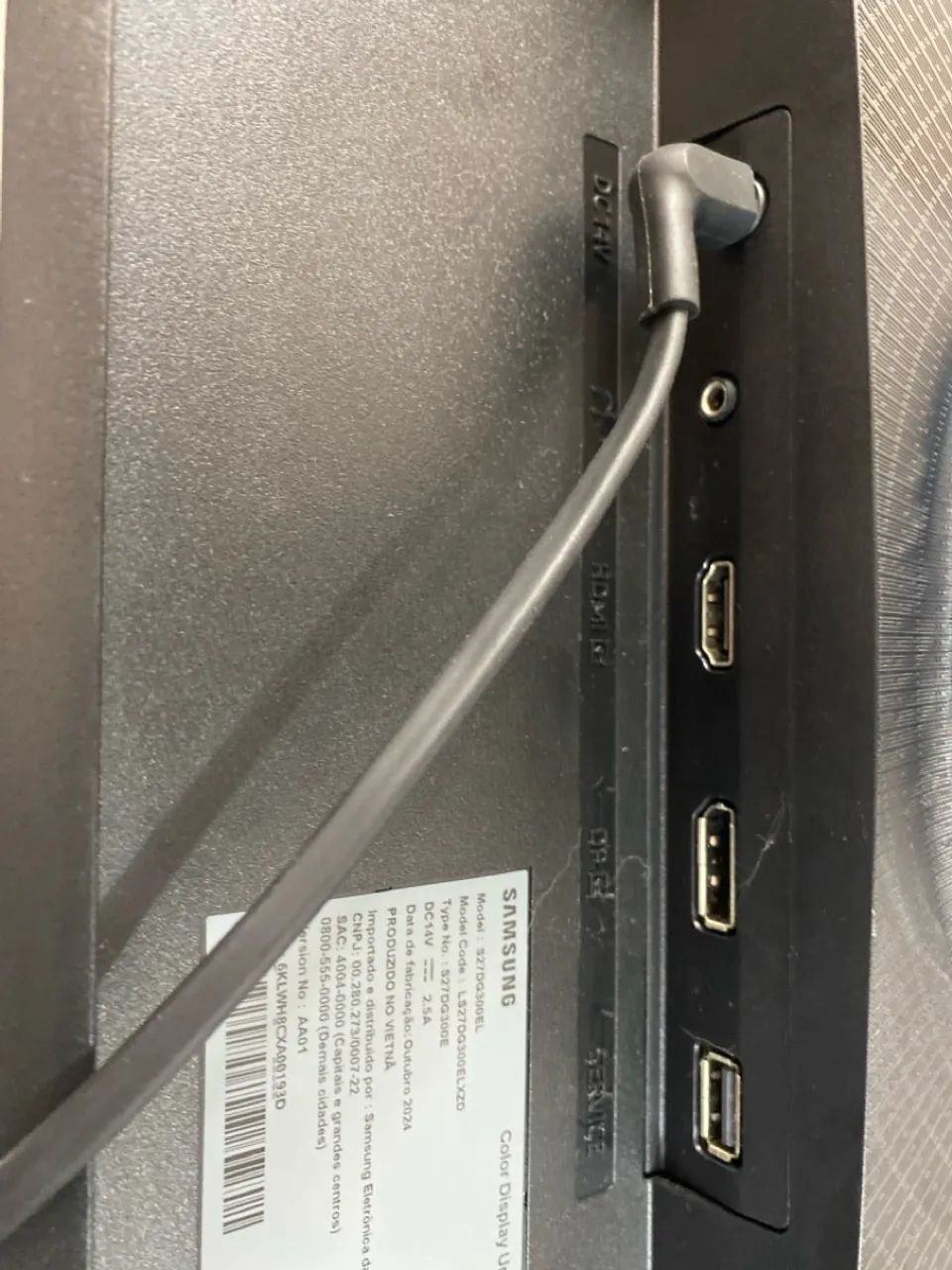 MONITOR SAMSUNG  27? - DEFEITO NO DISPLAY - Foto 4