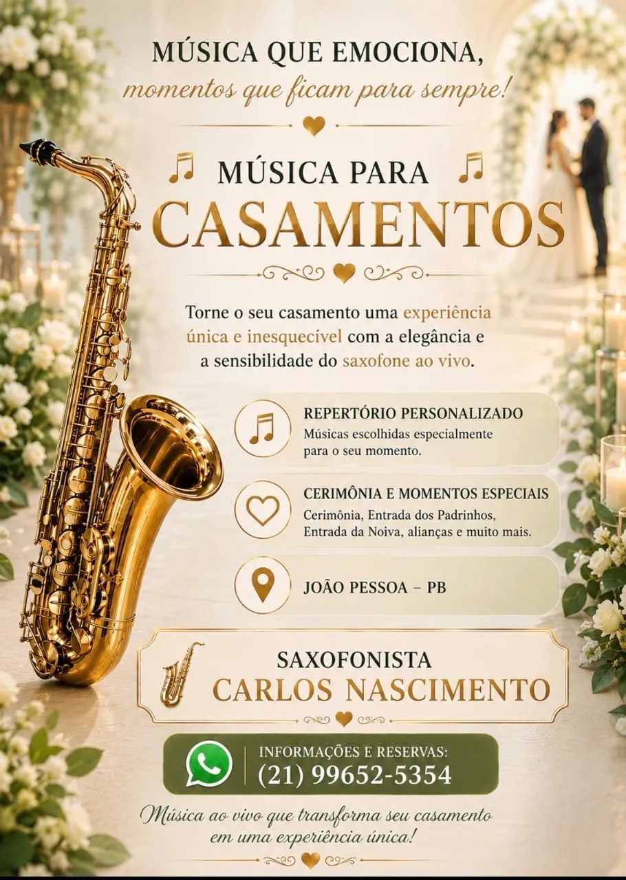 Música Para Casamentos - Saxofone 
