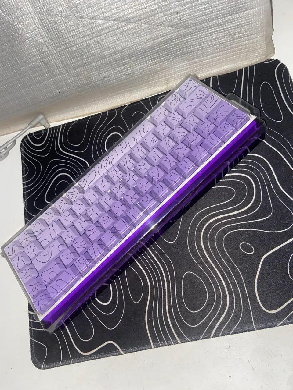 Teclado magnético aula hero 68 roxo