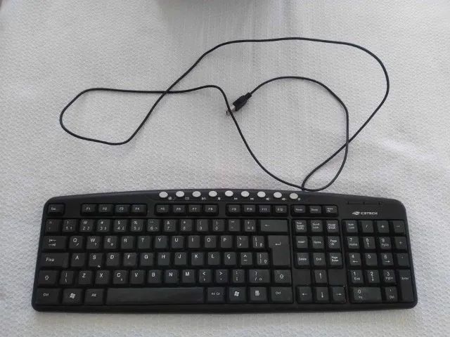 Teclado com fio usb