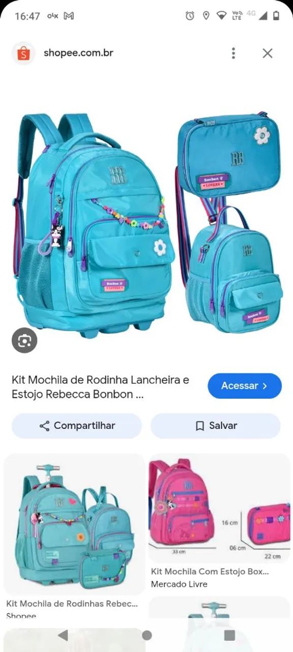 Kit escolar Rebeca bonbon - Foto 3
