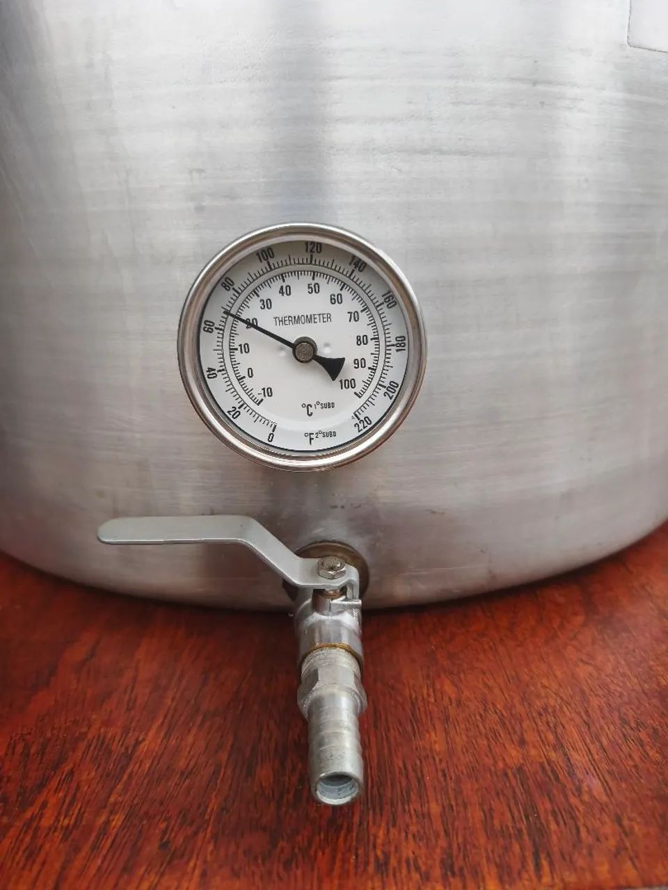 Panela 96 litros para Cerveja c termômetro  - Foto 3
