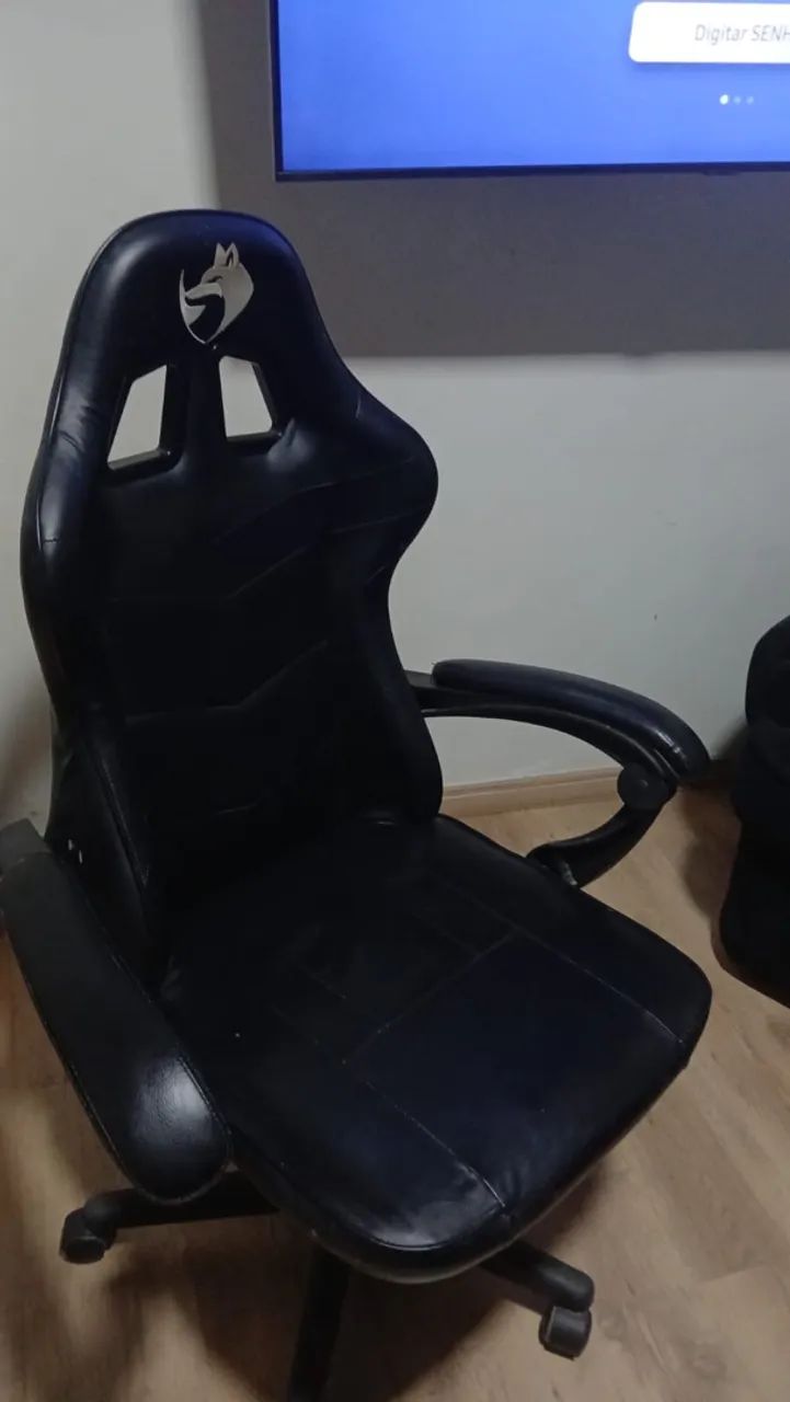TV Samsung 50 polegadas 4k+ Suporte Retrátil e Cadeira Gamer - Foto 4