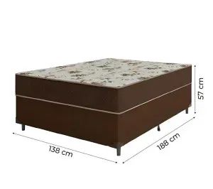 Conjunto Novo! Base com Colchão Supreme De Casal D33 - Foto 2