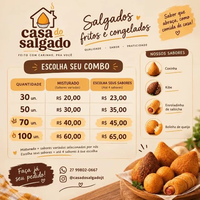 Salgados Fritos e Congelados a Preços Promocionais Casa do Salgado - Foto 2