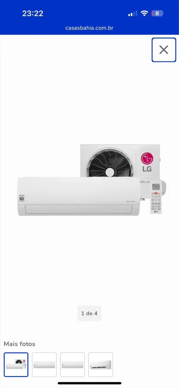 Ar Condicionado LG Dual Inverter 12.000