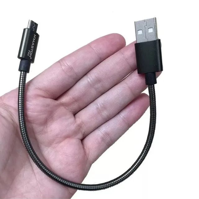 Cabo Carregar Micro-Usb 20CM Metálico Blindado  - Foto 3