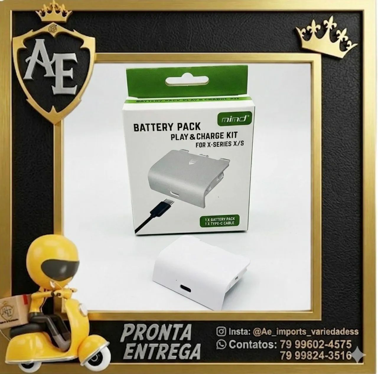 Bateria para controle Xbox Séries S