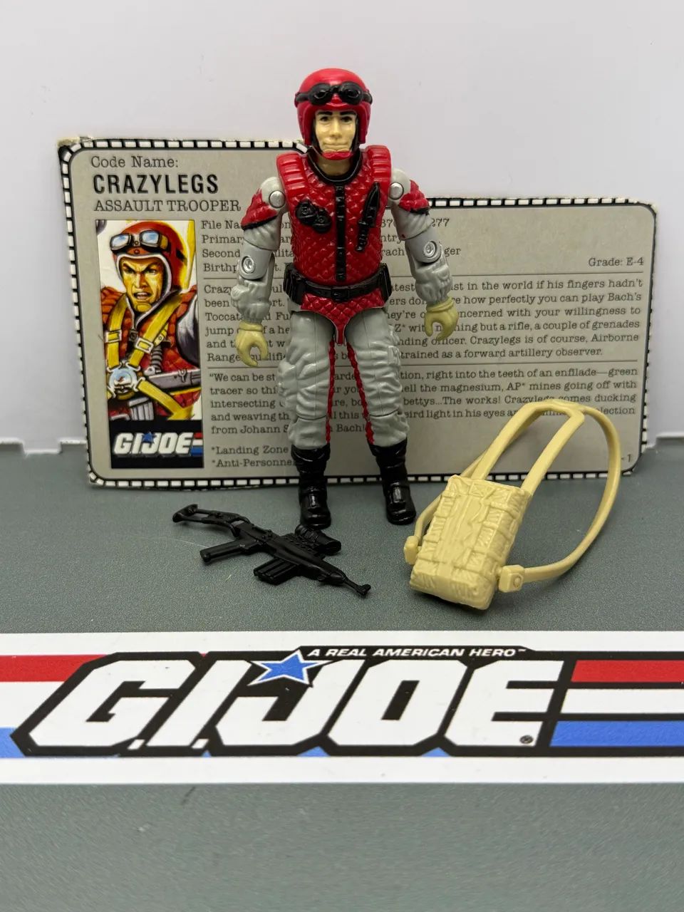 Gi Joe Crazylegs Assault Trooper comandos em ação - Hobbies e
