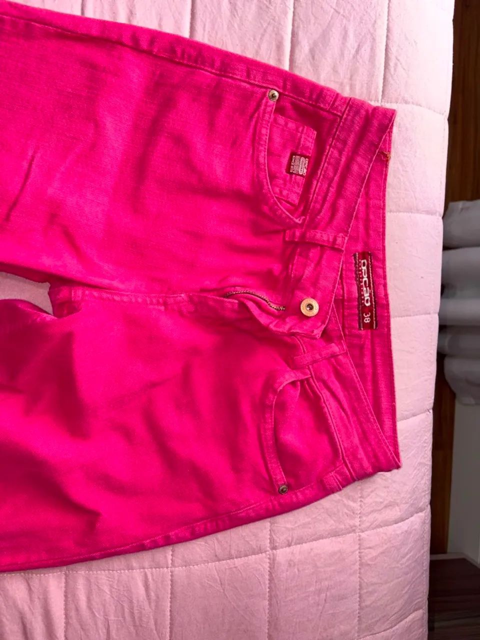 Calça Opção rosa tamanho 38 - Foto 3