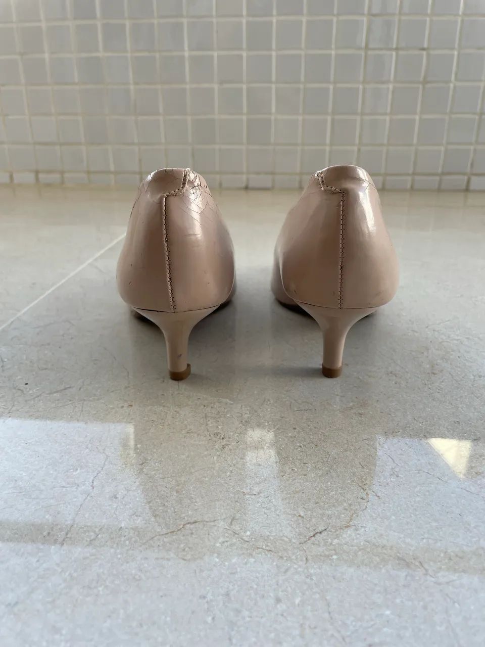 Scarpin bege chique - Foto 3