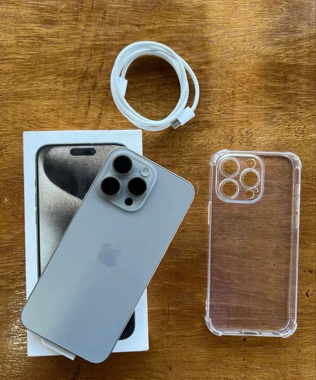 iPhone 15 Pro 256gb completo com nota todo original - Celulares e