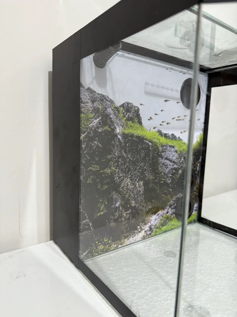 Aquário sextavado com sump de filtragem traseiro novo  - Foto 3