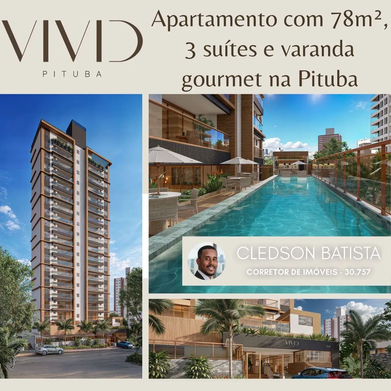 Vivid Pituba, 3 Quartos Distribuído Em 78M² E 1 Vaga De Garagem. 1KEAKHF