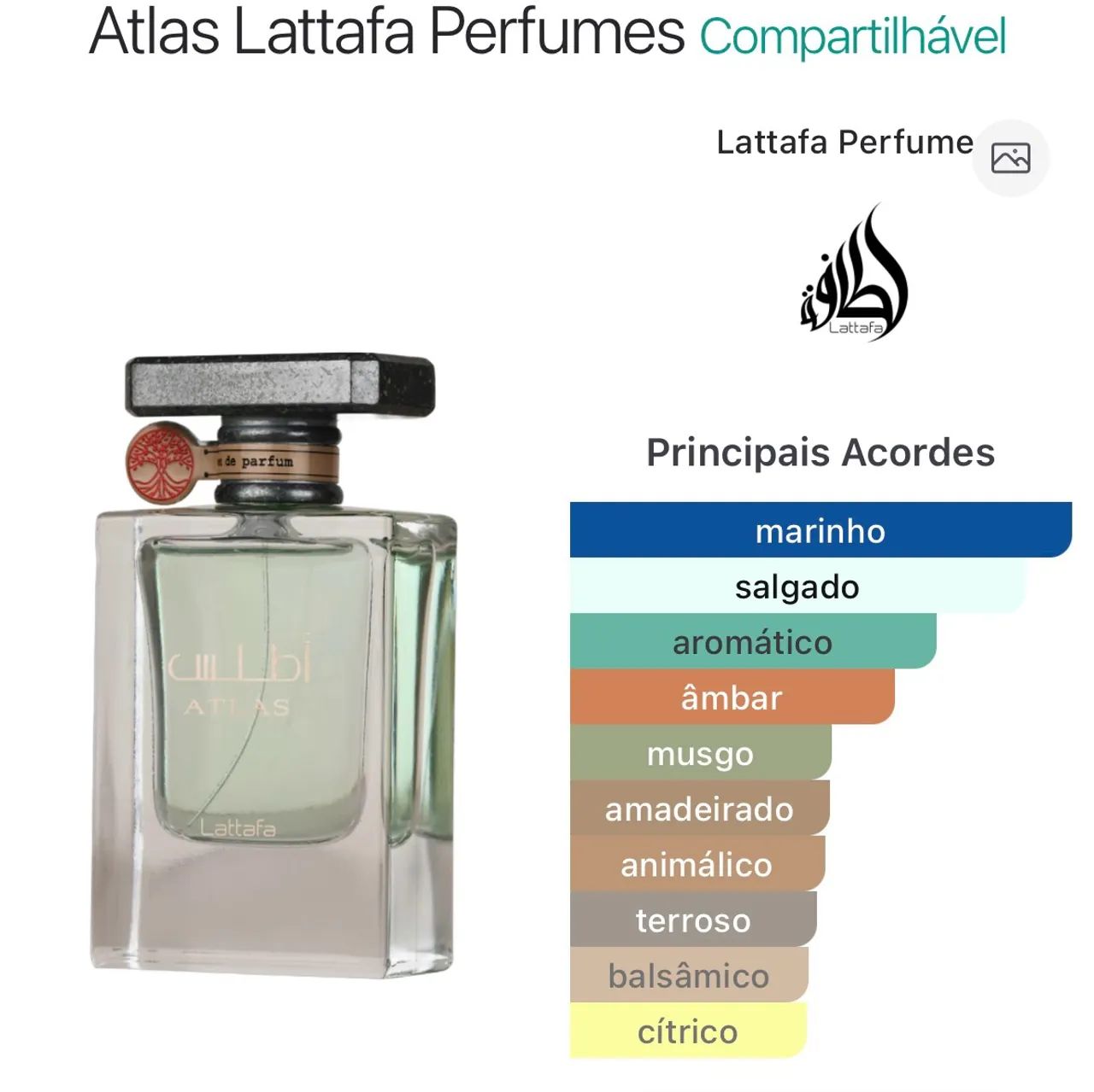 Lattafa Atlas usado com caixa  - Foto 4