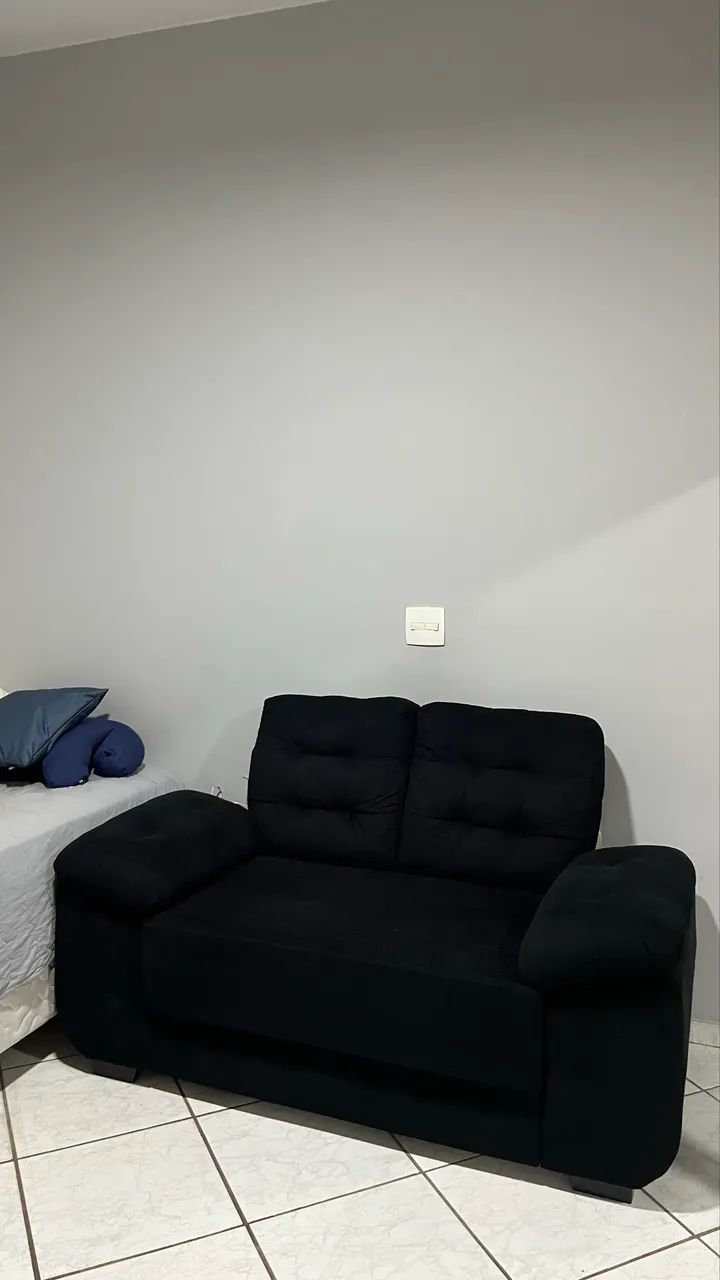 Sofá Preto 2 Lugares - Foto 3