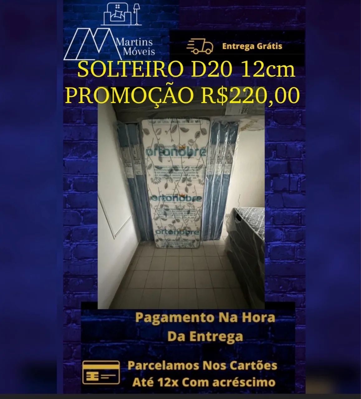 GRANDE PROMOÇÃO COLCHÃO SOLTEIRO E SOLTEIRÃO  ENTREGA GRATIS