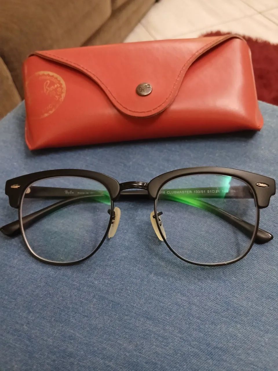 Armação Ray ban clubmaster praticamente nova - Foto 4