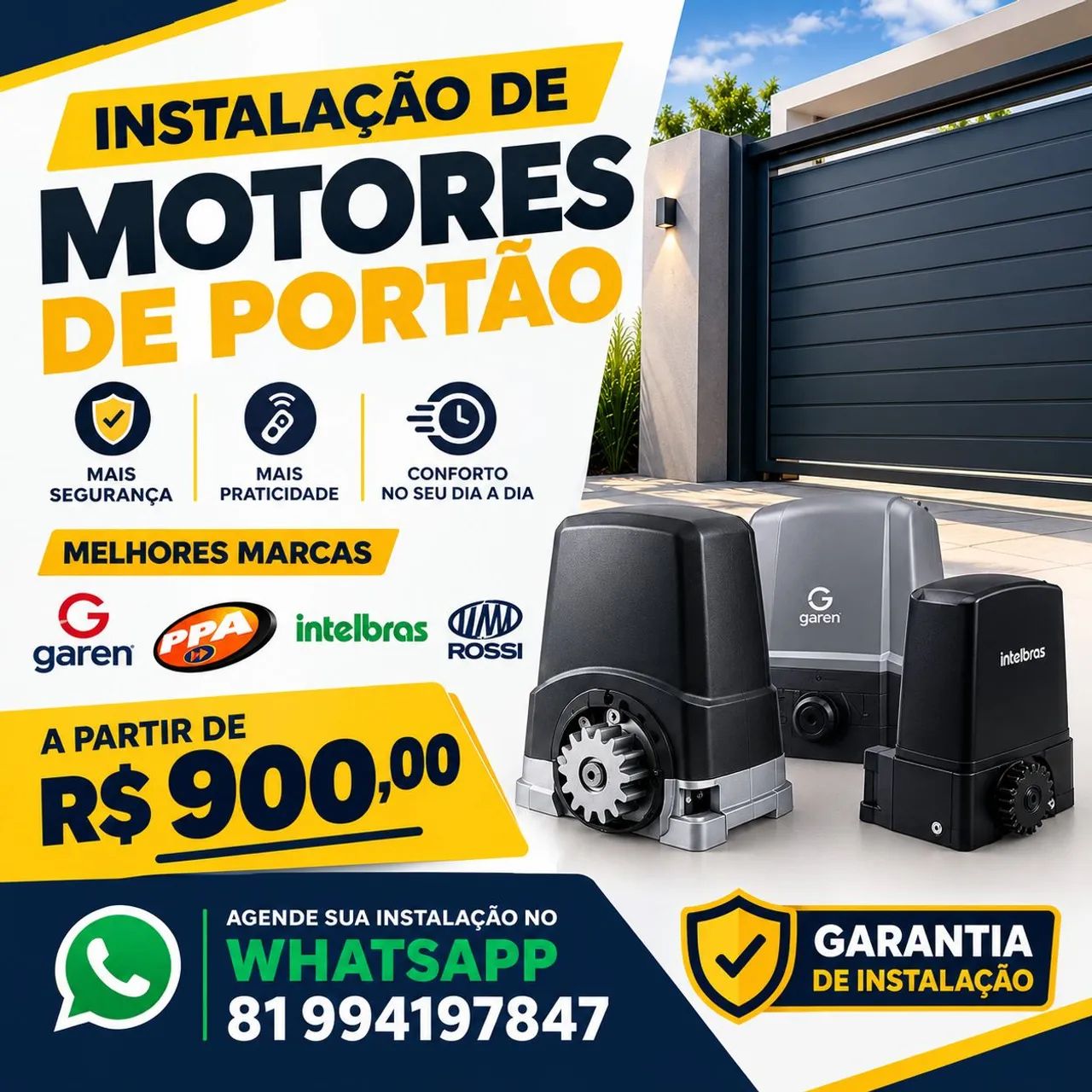 Motores para portão
