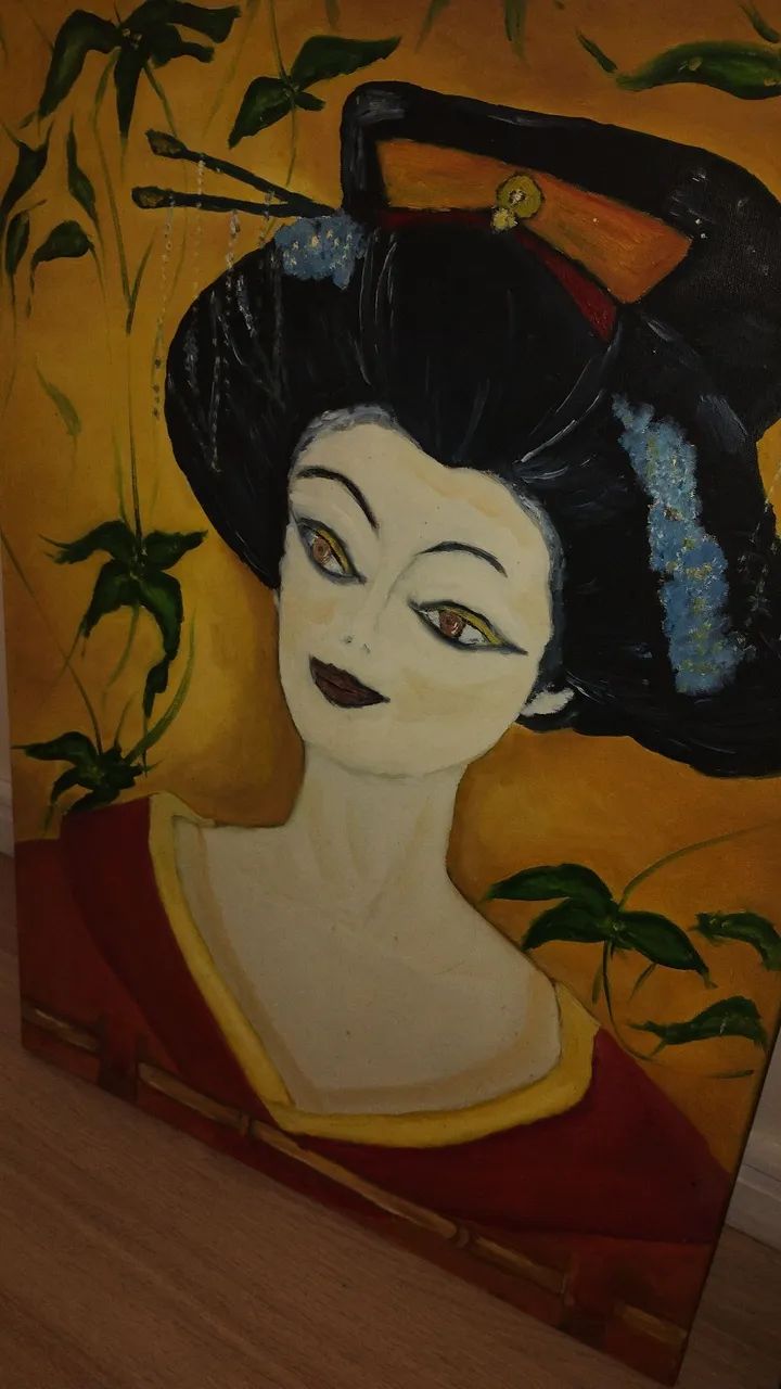 Quadro pintura a óleo artesanal  - Foto 4