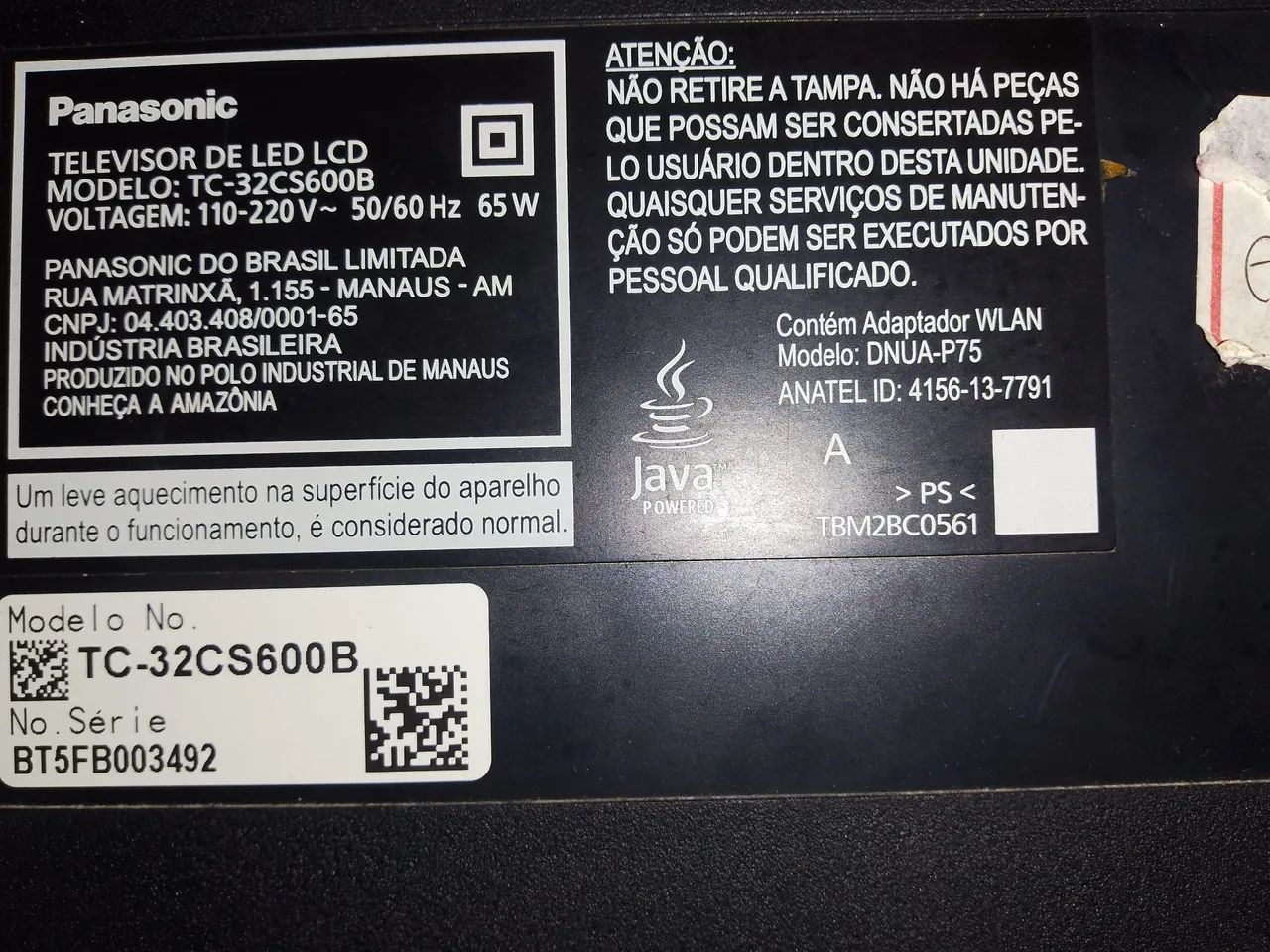 TV PANASONIC 32 LED/LCD FULL HD (NÃO É SMARTV) - Foto 5