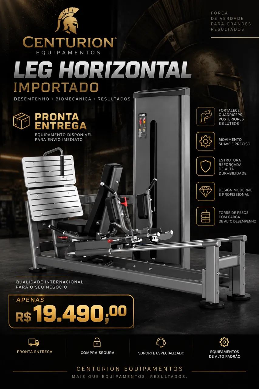 LEG HORIZONTAL para academia