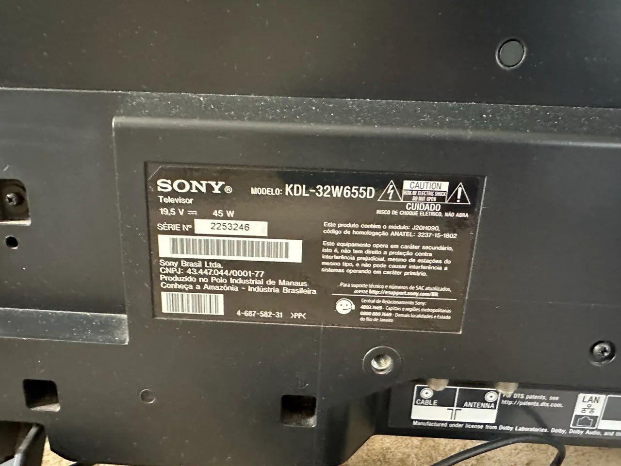 Smart TV Sony KDL-32W655D (usada) - Foto 2