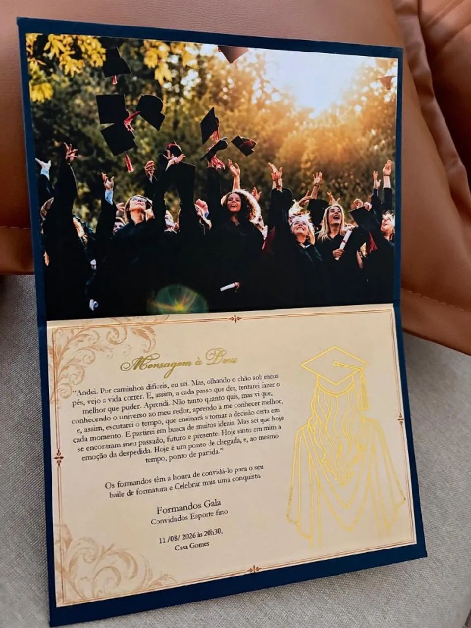 Convite de formatura capa dura - Foto 3