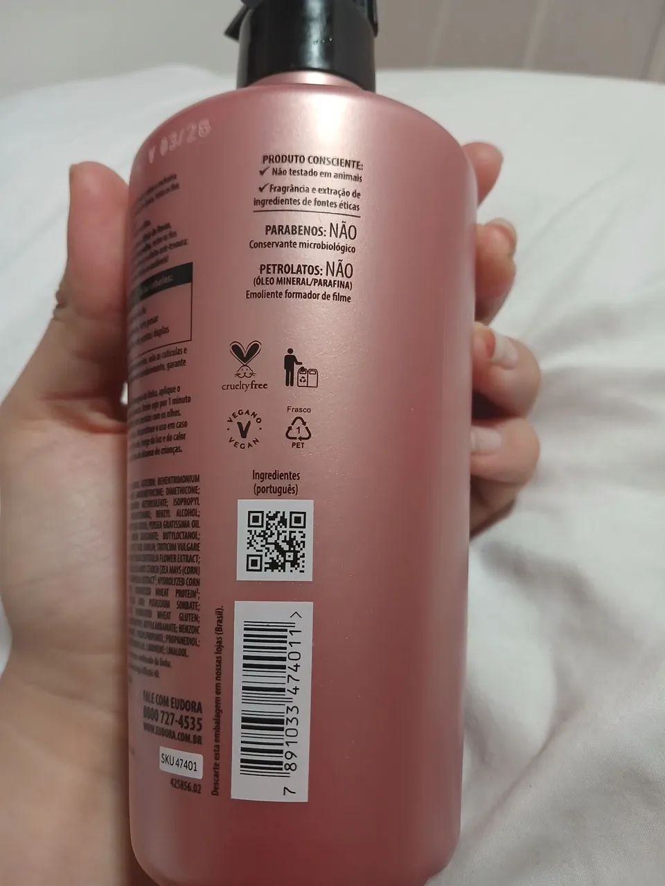 Condicionador Eudora Siàge Nutri Rosé 400ml - Foto 3