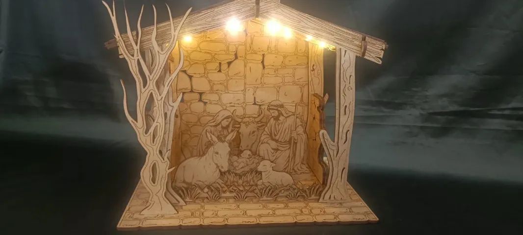 Miniatura Presépio em MDF - Foto 4