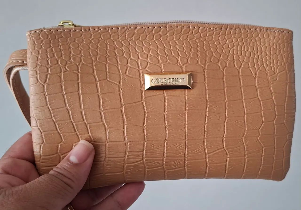 Bolsa de Mão - Couro Fino - Foto 2