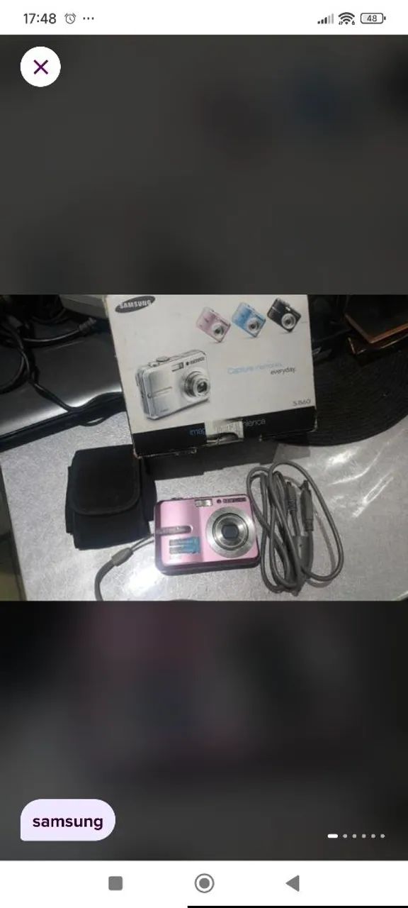 Câmera digital Samsung S860 a pilha AA