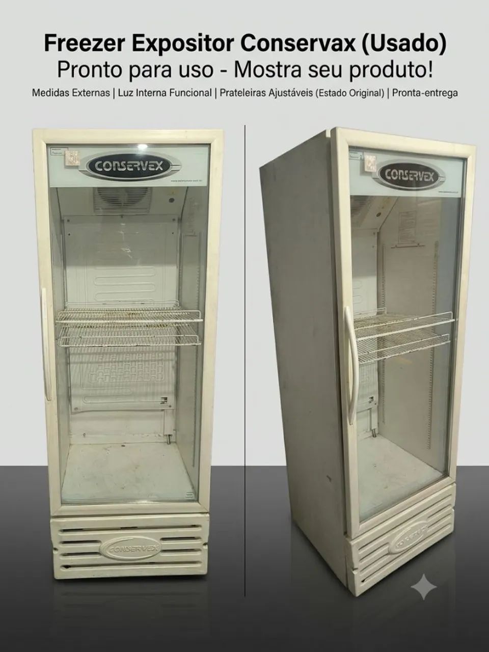 Freezer expositor em ótimo estado