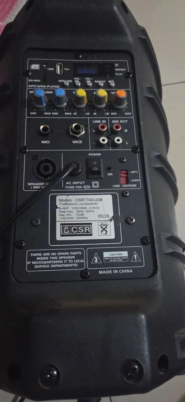 Caixa Ativa CSR 100W RMS - Foto 2