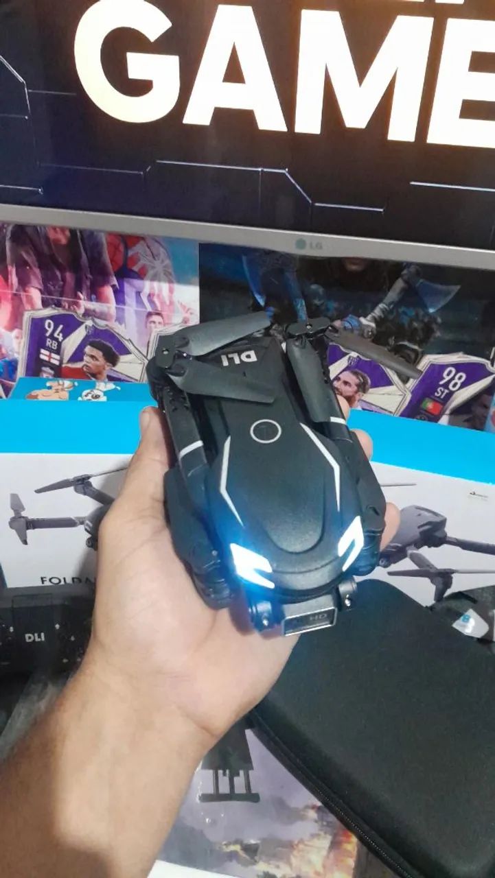 Drone V88 8k câmera dupla para evitar obstáculos  - Foto 5