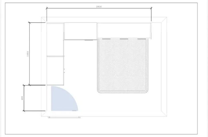 Guarda-roupa com mesa de escritório - Foto 2