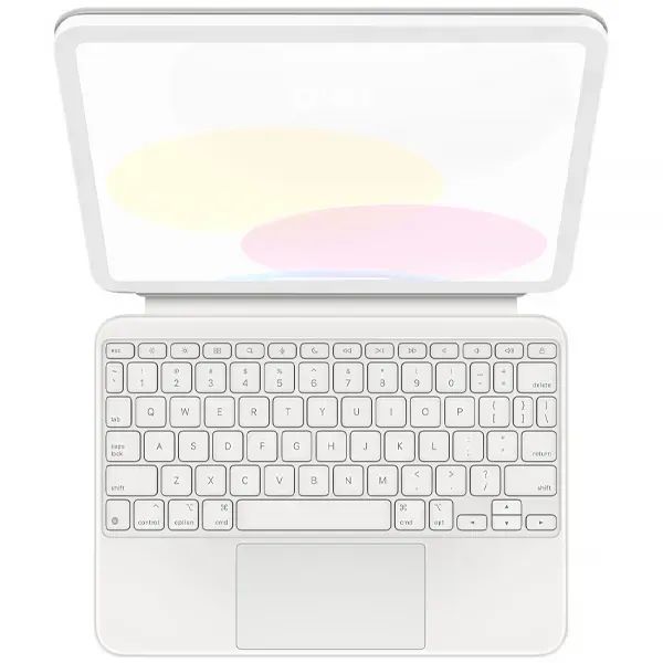 ? Apple Magic Keyboard Folio A2695 MQDP3LL para iPad 10ª e 11ª Geração - Branco Inglês Or - Foto 4