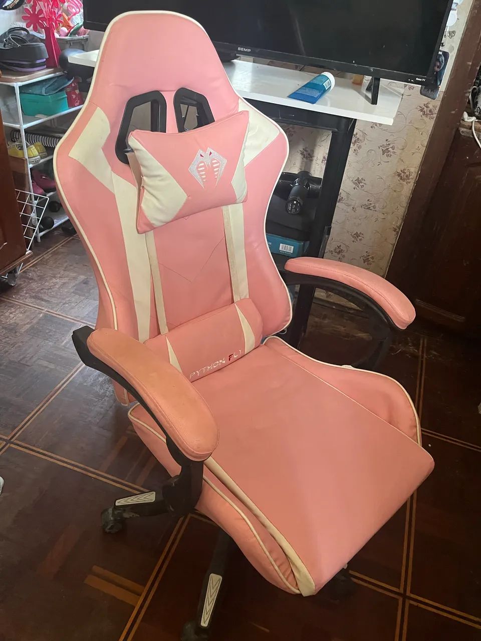 Cadeira Gamer Rosa  - Foto 5