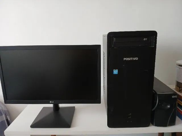 Monitor LG 19", Computador, Estabilizador