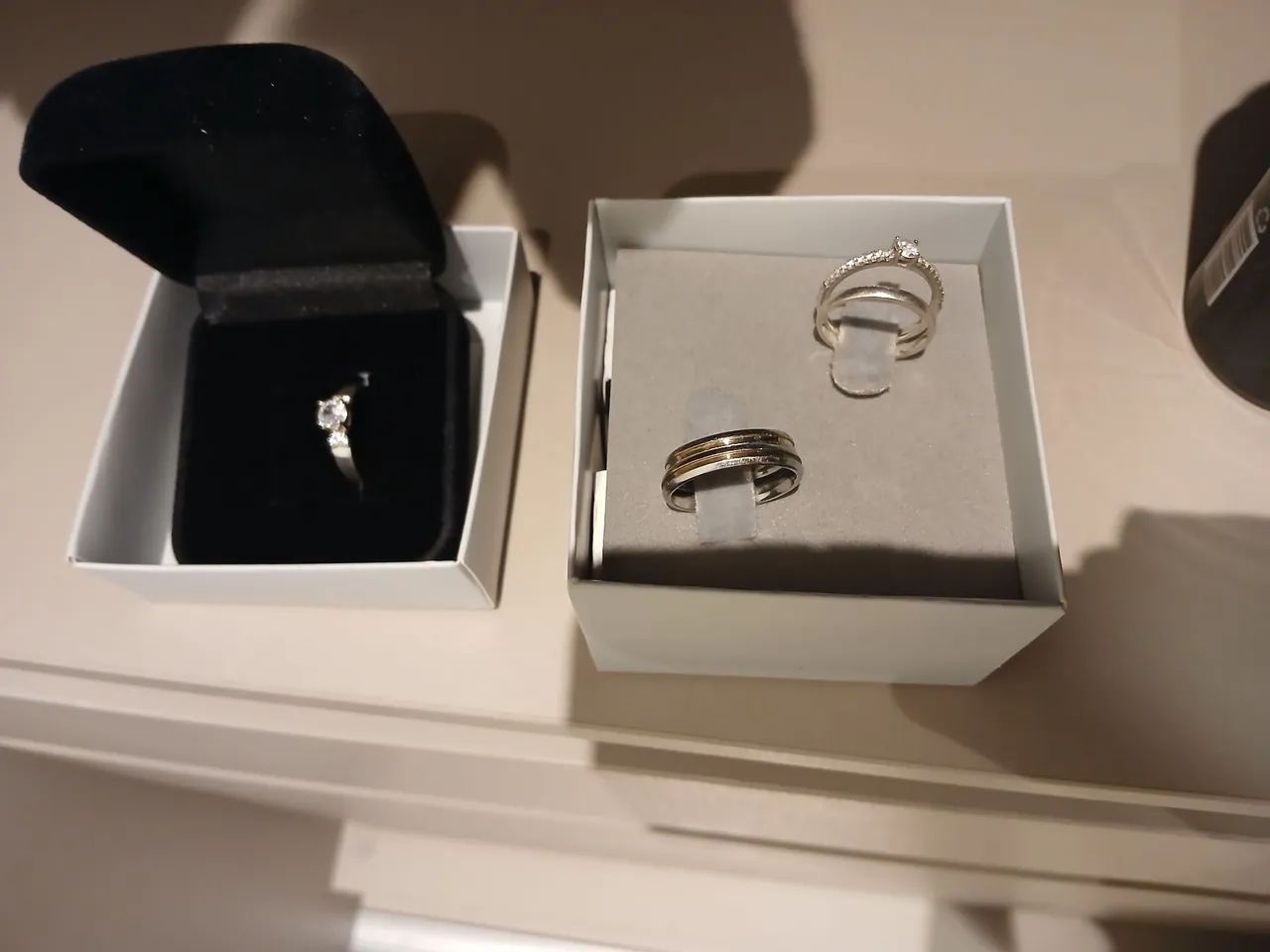Kit de aliança e solitaria