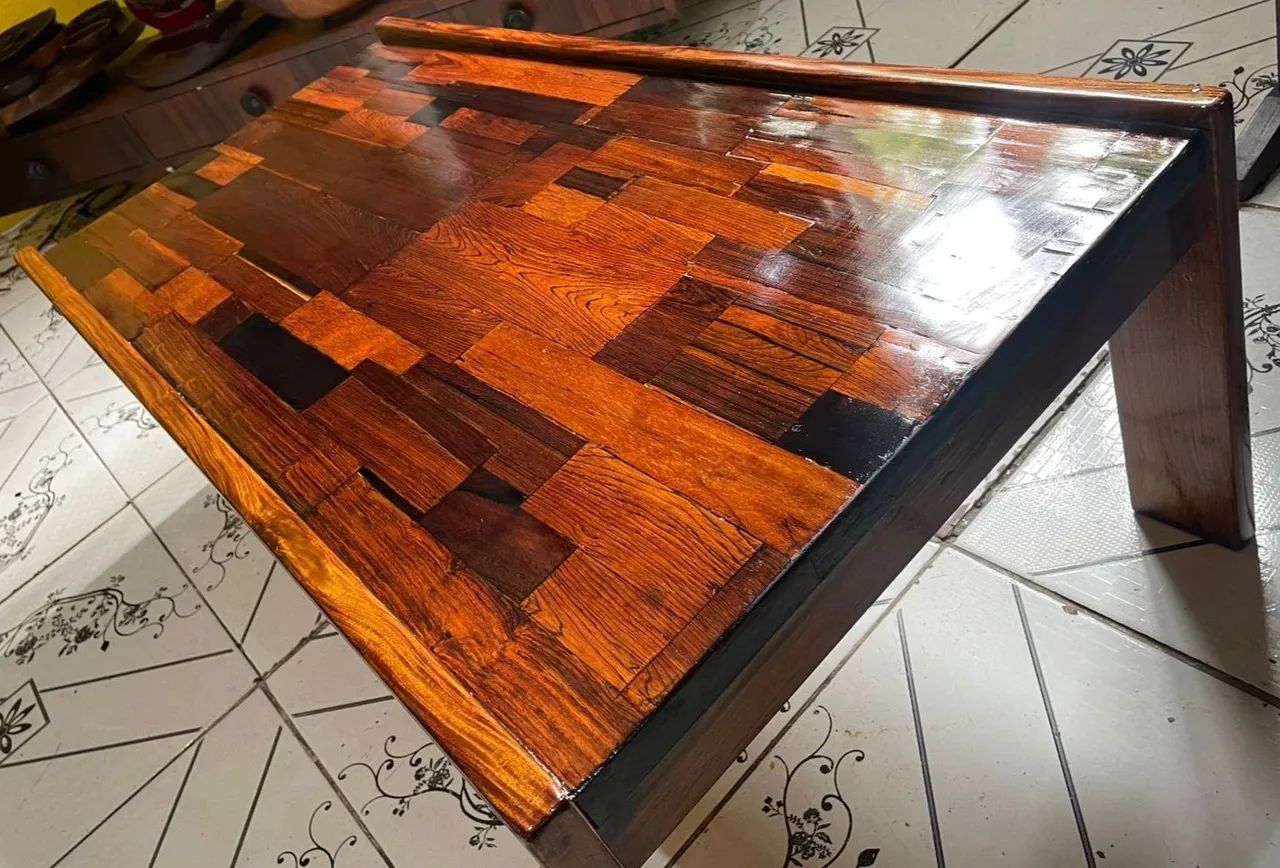 Mesa de centro em Jacarandá Design anos 60 - Foto 2